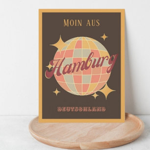 Hamburg Moin Deutschland Retro Vintage Postcard