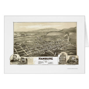 Hamburg, PA Panoramic Map - 1889