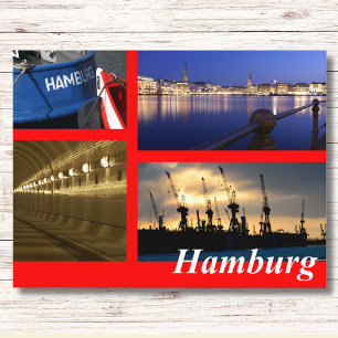 Hamburg Postkarte Postcard