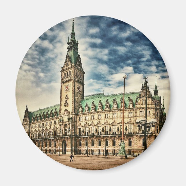 Hamburg Rathaus, Germany Magnet (Front)