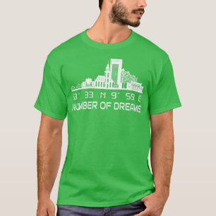 Hamburg Skyline GPS Coordinates City Dream City T-Shirt