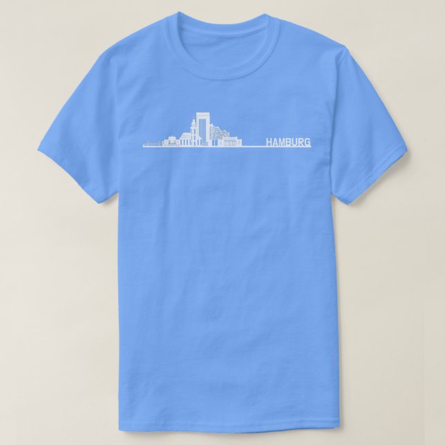 Hamburg Skyline T-Shirt (Design Front)