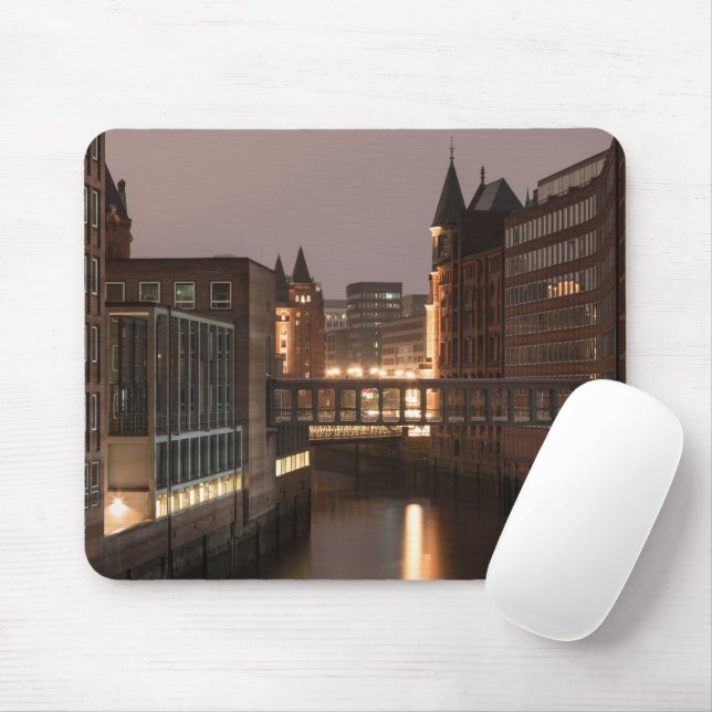 Hamburg Speicherstadt Mouse Pad (With Mouse)
