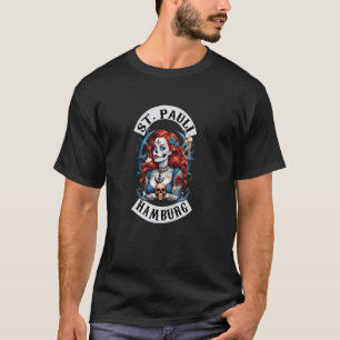 Hamburg St. Pauli Reeperbahn Harbour Skull Tattoo  T-Shirt