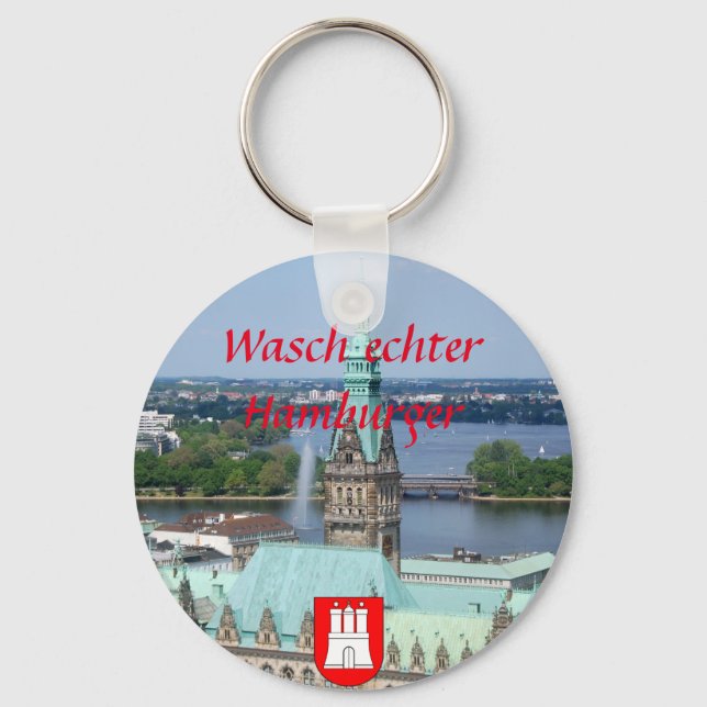 Hamburg Townhall Key Ring (Front)