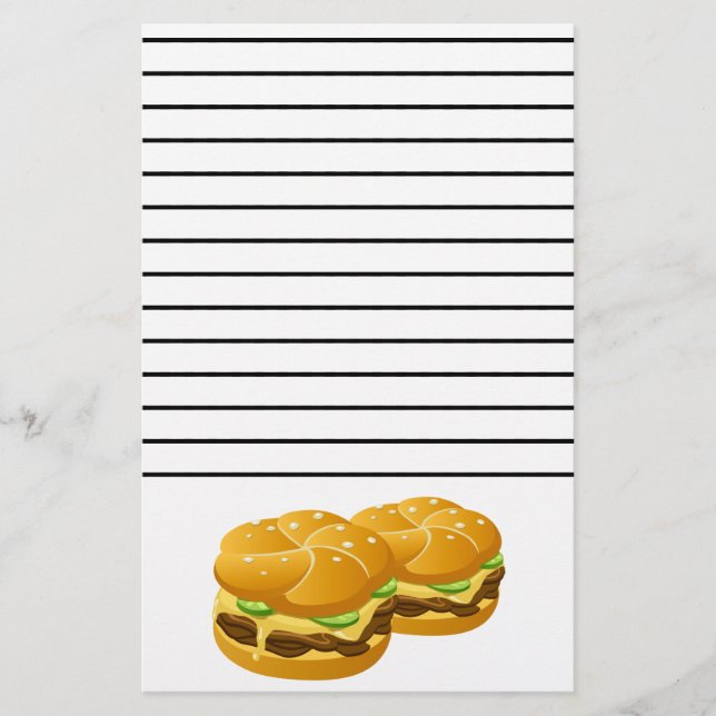 Hamburger-2 Stationery (Front)