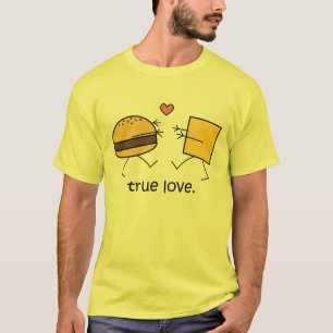 Hamburger and Cheese "True Love" Shirt (Light)