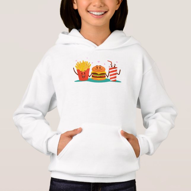Hamburger and French Fries Best Friend (Front)