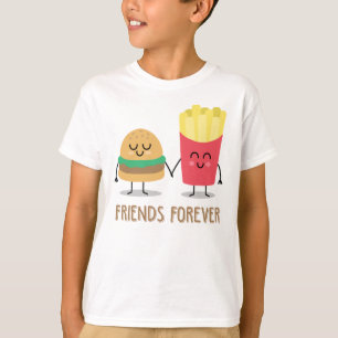 Hamburger and French Fries Best Friend T-Shirt