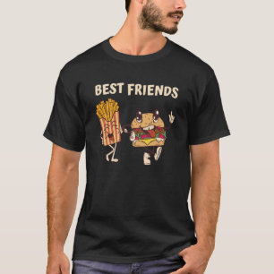 Hamburger And Fries Bestfriends T-Shirt