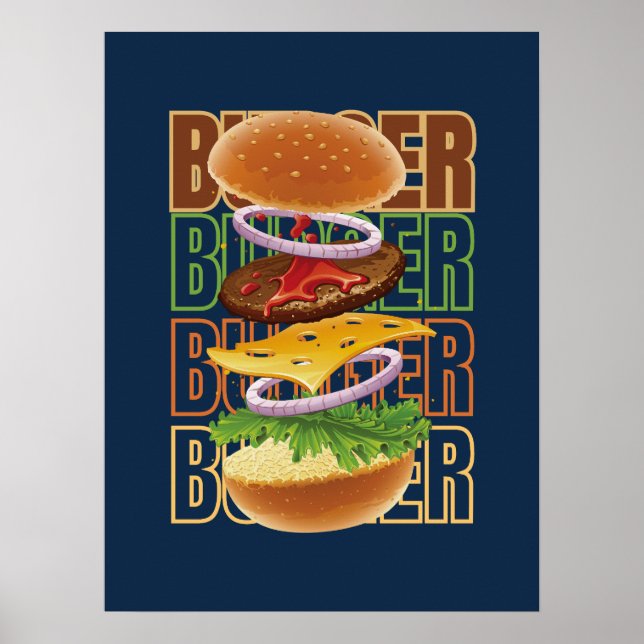 Hamburger Art Poster (Front)
