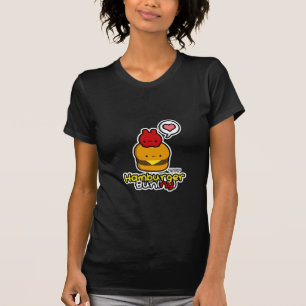 Hamburger Bun(ny) Black Tee (Women)