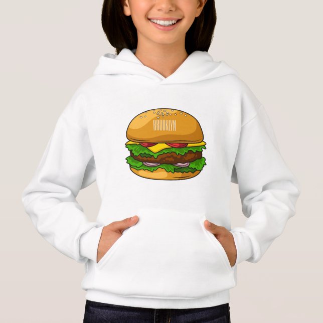 Hamburger cartoon illustration  (Front)