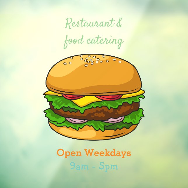 Hamburger cartoon illustration (Sheet 3)