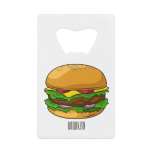 Hamburger cartoon illustration