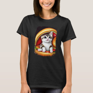 Hamburger Cat Catburger Burger Purr Meow Cat 3 T-Shirt