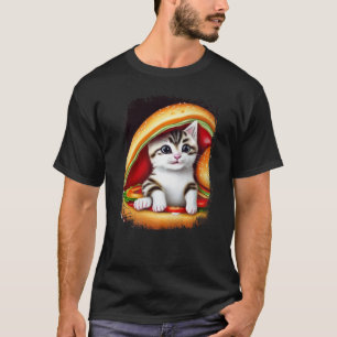 Hamburger Cat  Catburger Burger Purr Meow Cat   3 T-Shirt