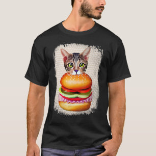 Hamburger Cat Catburger Burger Purr Meow Cat 3 T-Shirt