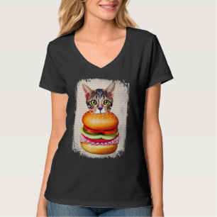 Hamburger Cat Catburger Burger Purr Meow Cat 3 T-Shirt