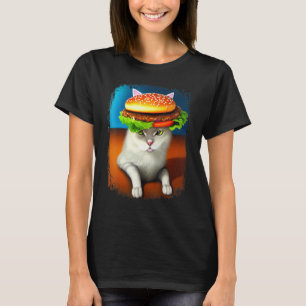 Hamburger Cat Catburger Burger Purr Meow Cat 4 T-Shirt