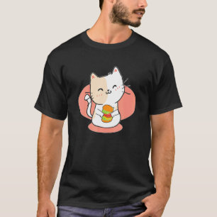 Hamburger Catburger Kawai Hamburger Purring Cat Bu T-Shirt