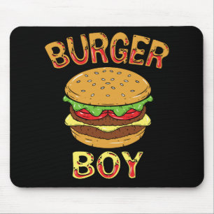 HAMBURGER / CHEESEBURGER: Burger Boy Mouse Pad