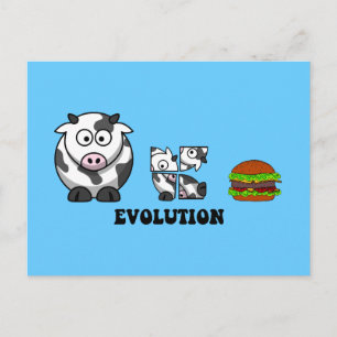 hamburger evolution postcard