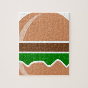 Hamburger fast food a sandwich jigsaw puzzle