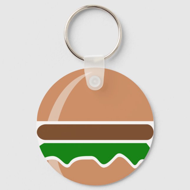hamburger fast food a sandwich key ring (Front)