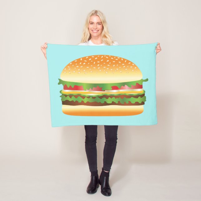 Hamburger Fleece Blanket (In Situ)