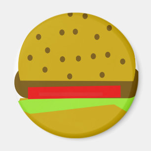 Hamburger food fast food burger magnet