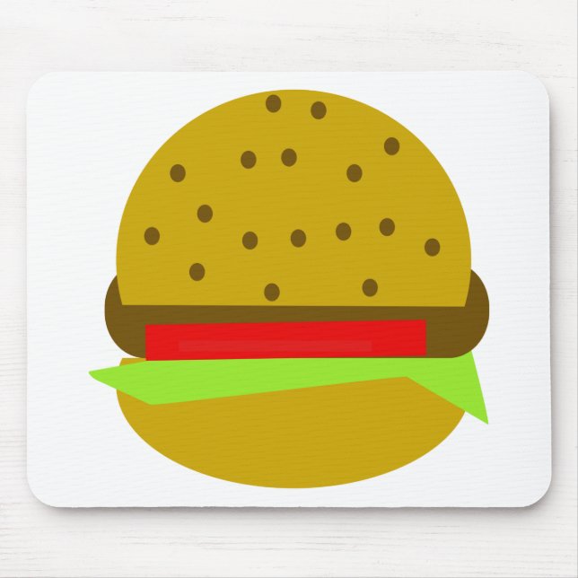 hamburger food fast food burger mouse pad (Front)