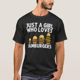 Hamburger Food Pun Cheeseburger Costume For Girls T-Shirt