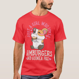 Hamburger Guinea Pigs Anime Kawaii Cute Gift T-Shirt