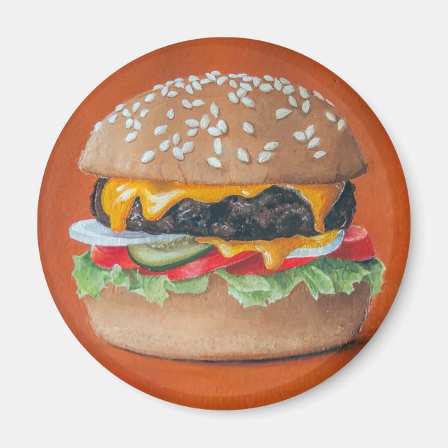 Hamburger Illustration magnets (Front)