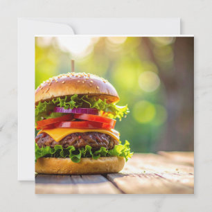 hamburger invitation