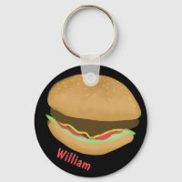 Hamburger Lovers Fun Yummy CUSTOM NAME