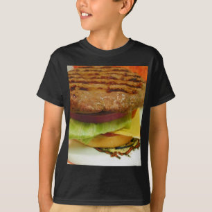 Hamburger Meat Patty Patties Lettuce Tomatoes Buns T-Shirt