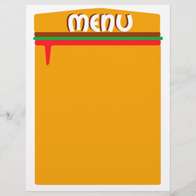 hamburger menu page (Front)