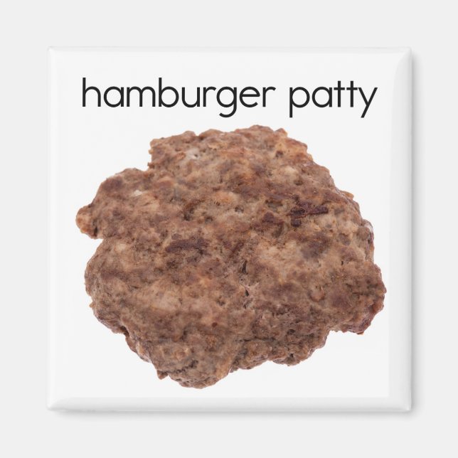 Hamburger Patty Refrigerator Magnet (Front)