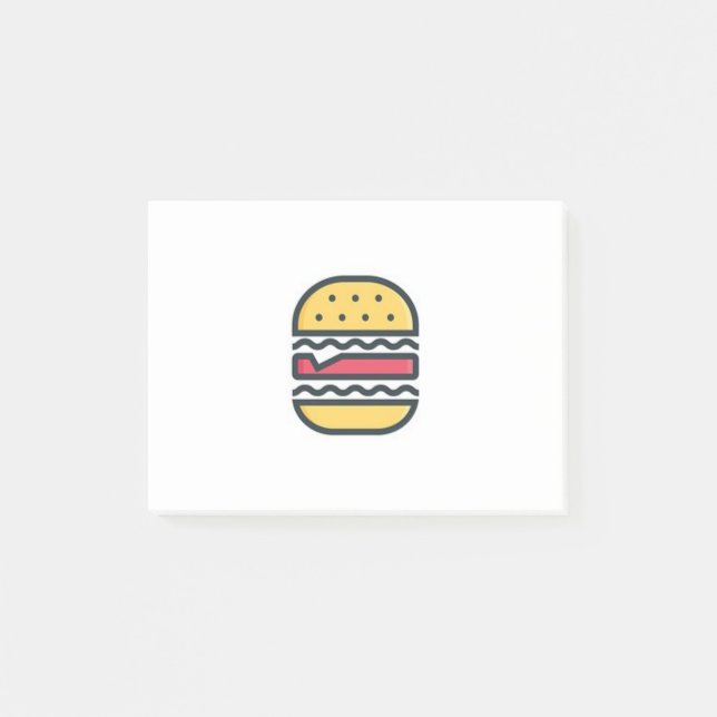 Hamburger ! post-it notes (Front)