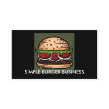 Hamburger Restaurant customisable business cards