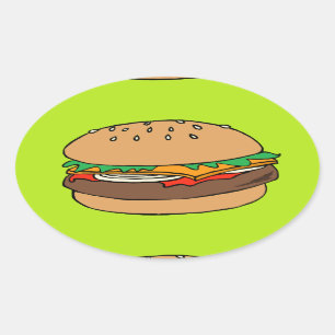 Hamburger sticker
