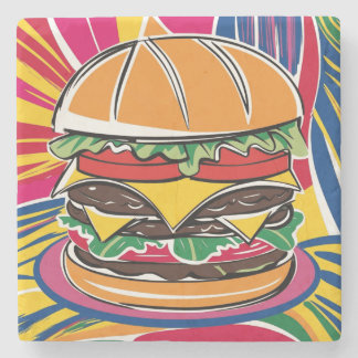 Hamburger Stone Coaster