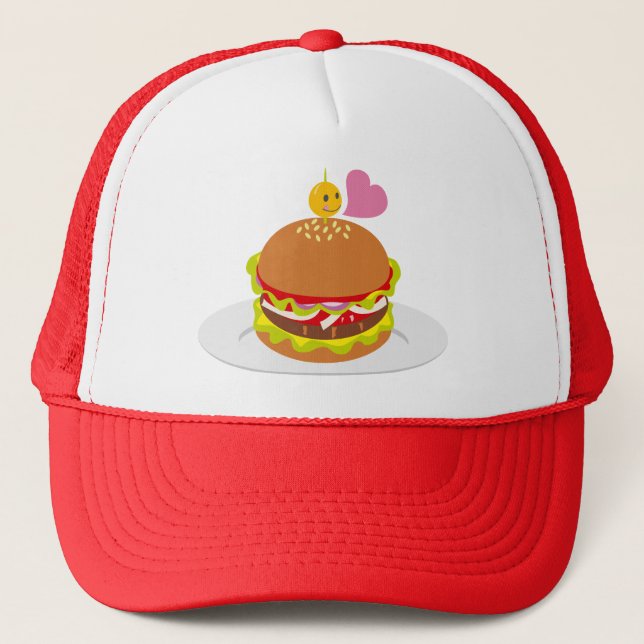 Hamburger Trucker Hat (Front)
