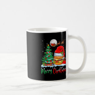 Hamburger Wearing Santa Hat Xmas - Merry Christmas Coffee Mug