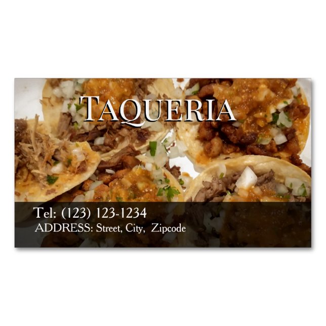 hamburgers editable   business card (Front)