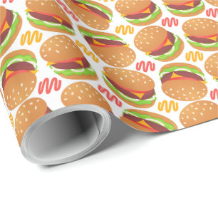 Hamburgers Wrapping Paper