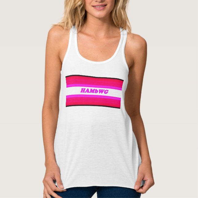 HAMbWG  10 Colours - Slim Racerback Tank Top (Front)