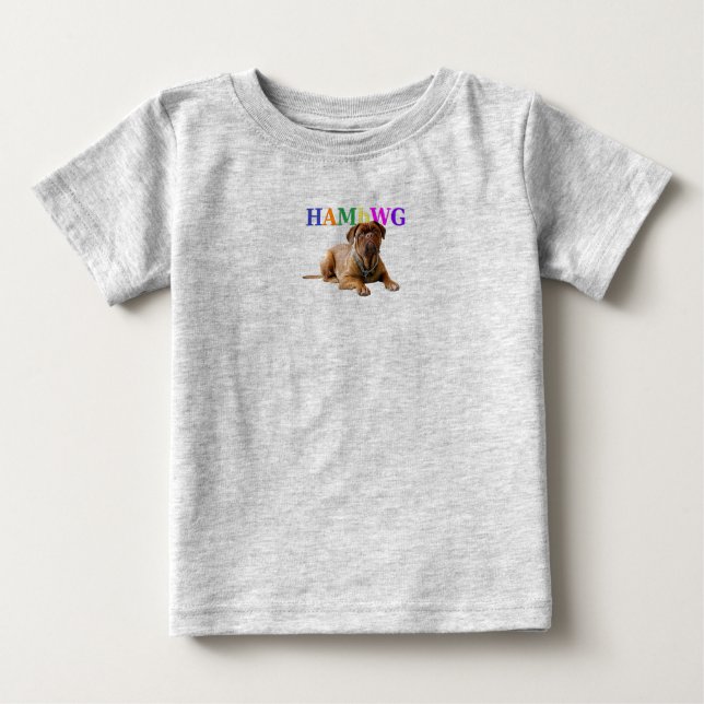 HAMbWG Baby Boy Logo w Mugsy T-Shirt (Front)